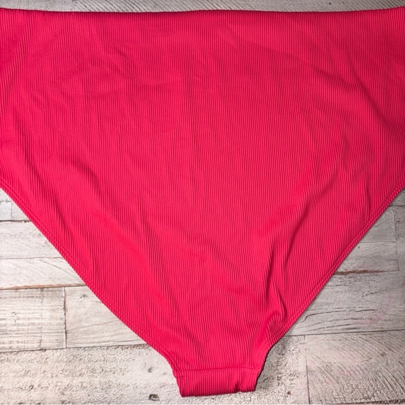Old Navy Bikini BOTTOM 4XL Swimsuit Bathing Suit Pink Ribbed - Picture 11 of 13